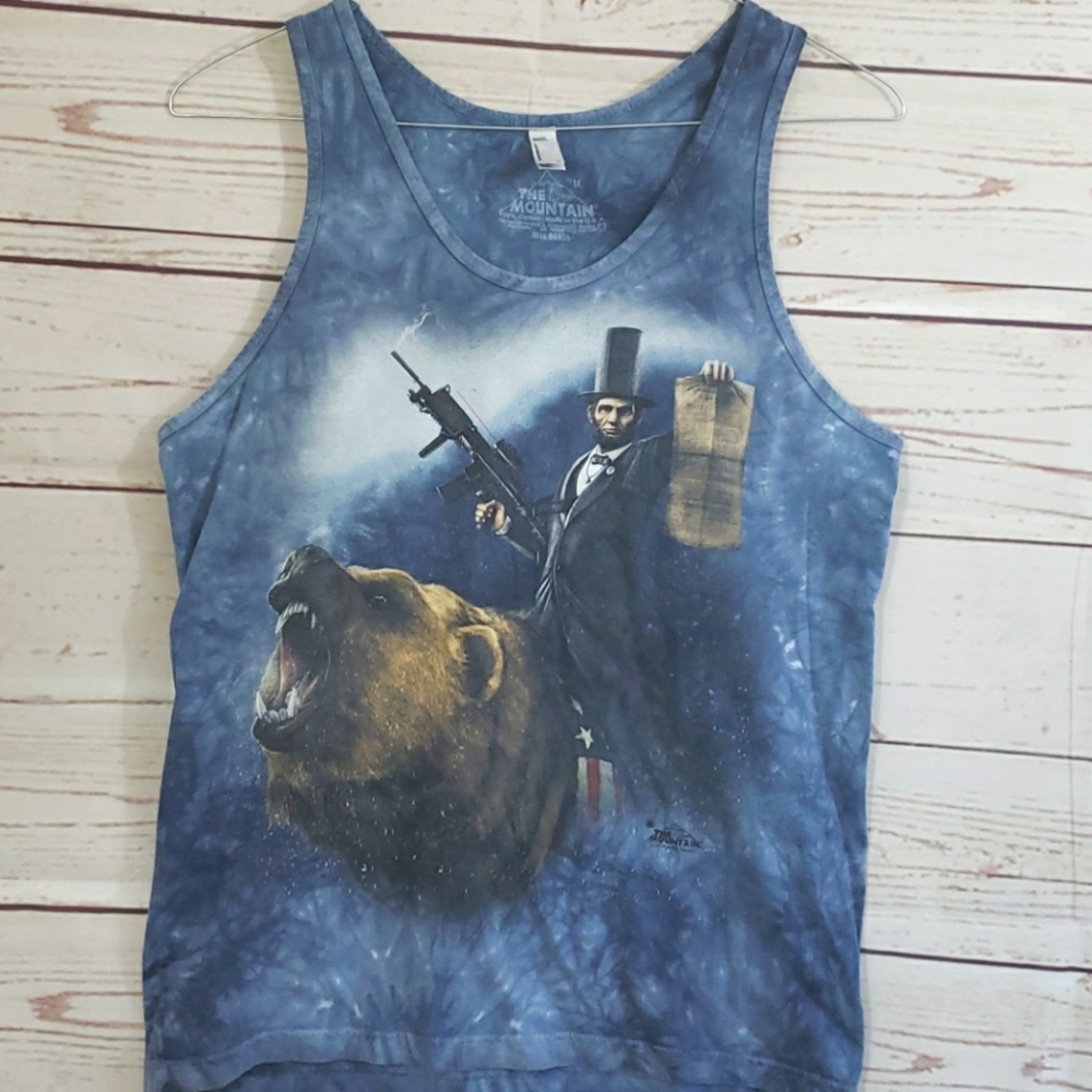 Abraham Lincoln Riding a Bear & Holding a Gun